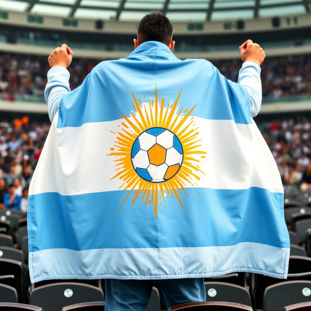 ARG fan wearing Stadium Hoodie