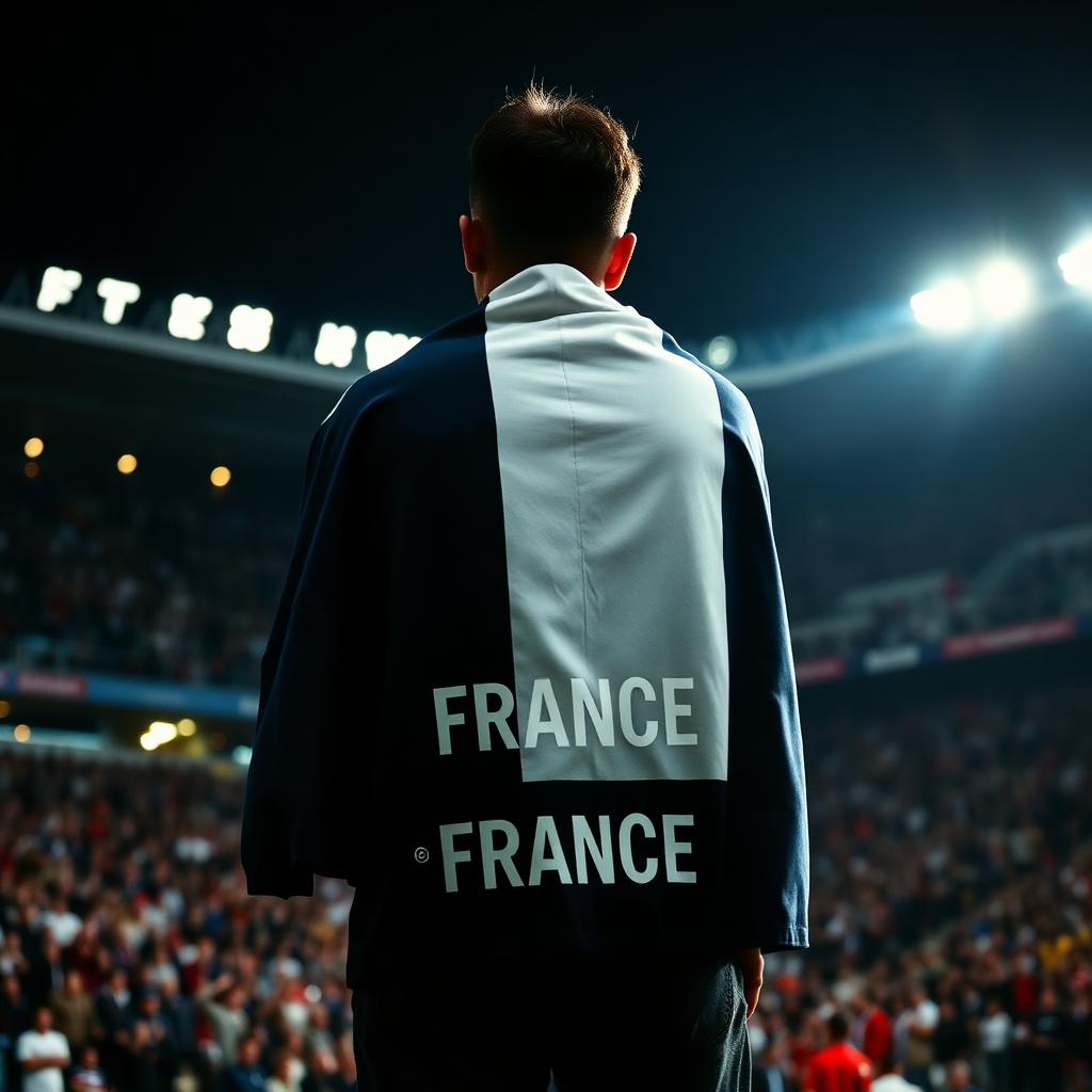 FRA fan wearing Sleeve Cape