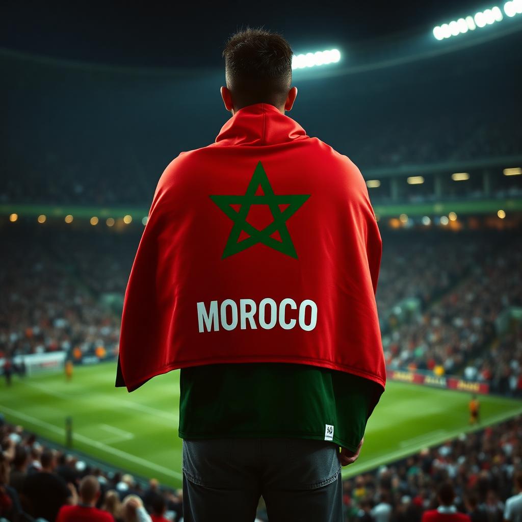 MAR fan wearing Sleeve Cape